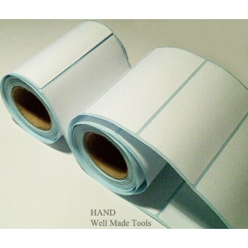 Write on Me Self Adhesive Tailors White Labels Stickers 89mm x45mm, 260pcs/Roll Pack of 2