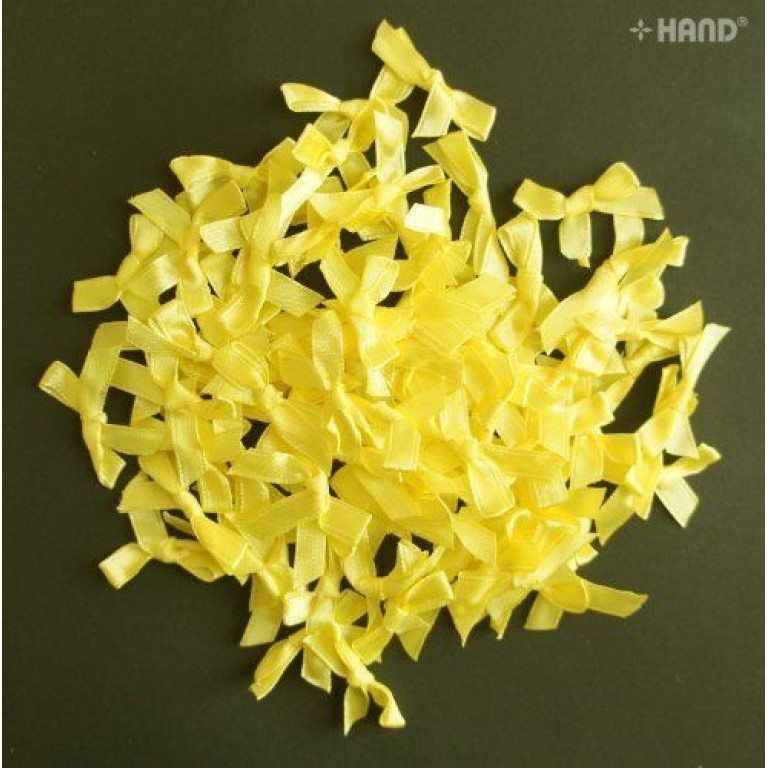 BO13 Small Decorative DIY Craft Ribbon Bow Trims, appx 200 a Pack, appx 26g (BO13-1 Yellow) BO13 Small Decorative DIY Craft Ribbon Bow Trims, appx 200 a Pack, appx 26g (BO13-1 Yellow)