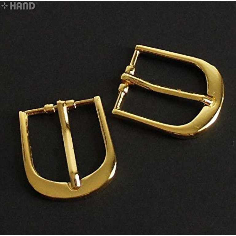 GDMB02 Polished Gold Tone Colour Metal D Shape Belt Handbag Shoe Buckle - 2.3cm - Pack of 10 GDMB02 Polished Gold Tone Colour Metal D Shape Belt Handbag Shoe Buckle - 2.3cm - Pack of 10