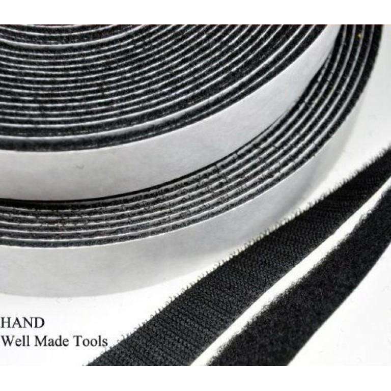 Velcro Stick On Tape Black (10 M, 20 Millimetres)