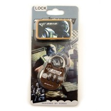 Manga Colourful 3 Digit Combination Padlock for Your School, Home, Locker, Bag, Diary - It's My Secret - Brown