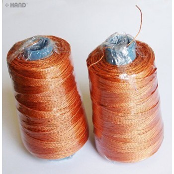 Heavy Duty Sewing Machine Strong Thread String Spool - appx 500 m. Pack of 2 (Brown)
