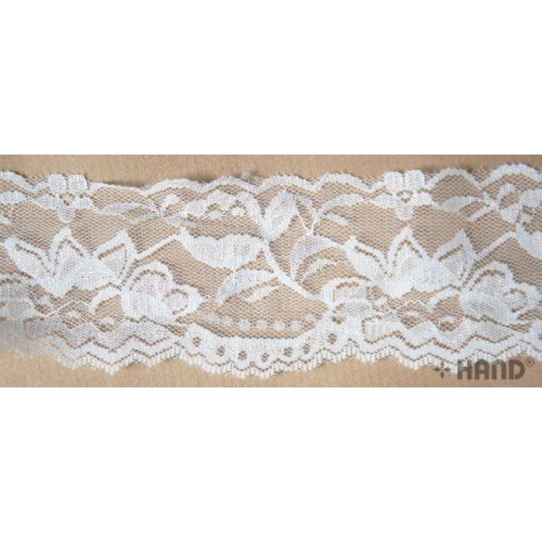 NO.9601 Stretch Lace, 58mmW - 10 metres (white) NO.9601 Stretch Lace, 58mmW - 10 metres (white)