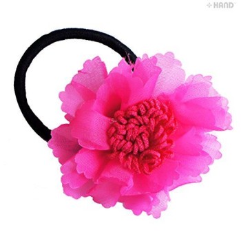 FHB01 Beautiful Summer Look Fabric Flower Hair Bands - Assorted Colours - Pack of 4