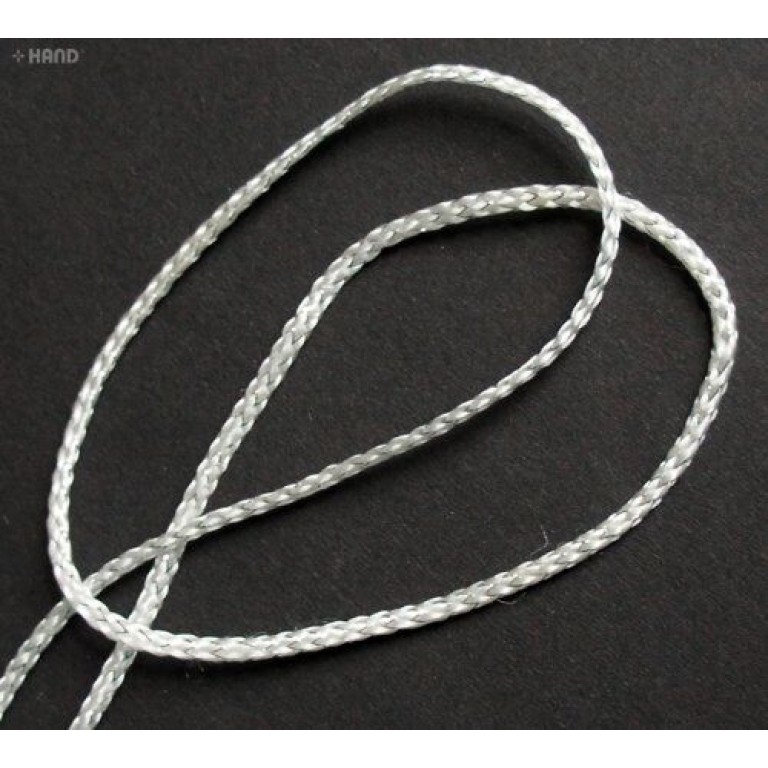 White & Silver String Trims - 3mm x 20m White & Silver String Trims - 3mm x 20m