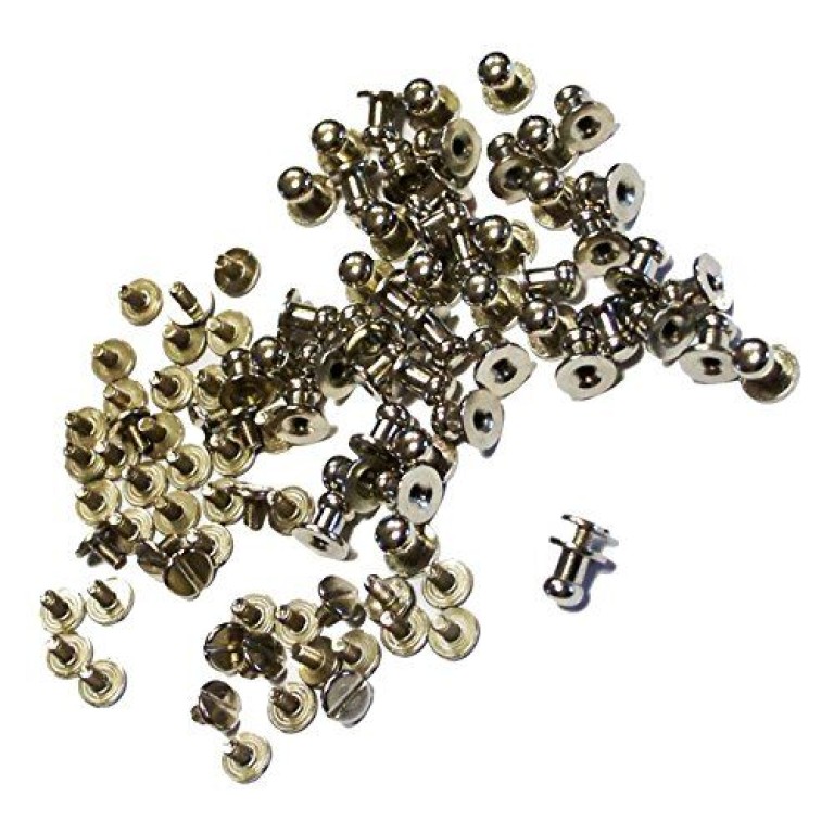 Stylish Binding Screws/Screw In Studs - Appx Pack of 50 Sets - Assorted Sizes and Colours (SSSH03 Silver) Stylish Binding Screws/Screw In Studs - Appx Pack of 50 Sets - Assorted Sizes and Colours (SSSH03 Silver)
