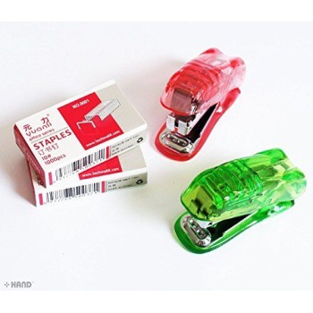 Small Transparent Pocket Stapler Set - Pack of 2