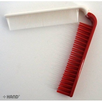 A191 Small Travel/Pocket Folding Plastic Dual Colour Hair Brush/Comb - Buy 1 Get 1 FREE Offer!