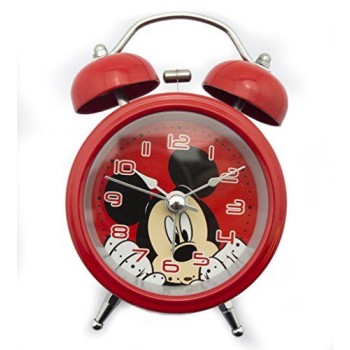 HAND 8815 Children Cartoon Twin Bell Metal Alarm Clock- Mickey Mouse Style (Design 8)