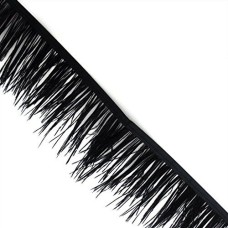 HAND Ostrich Feather Fringe 3.5"W 2 meters - Black