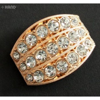 A32 Metal Gold Tone DIY Accessories Making Embellishement with Diamante Gems