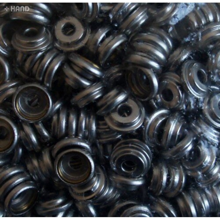 203 4-part Plain Flat Top Press Stud Buttons 12.5mm (203 Silver - appx 220g) 203 4-part Plain Flat Top Press Stud Buttons 12.5mm (203 Silver - appx 220g)