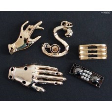 HAND ® A02 Metal Gold Tone DIY Accessories Making Embellishements - pack of 5
