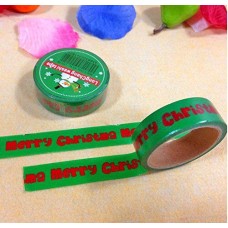 Green Christmas Gift Wrap Tape