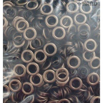 Professional Brass Eylets, Grommets - Various Sizes and Colours (No.26 - 19mm (1000pcs) - dark copper)