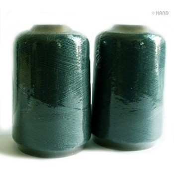 Assorted Colours Sewing Machine 100% Polyester Thread Spool Appx 800m - Buy 1 Get 1 Spool FREE (Grey)