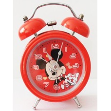 8815 Children Cartoon Twin Bell Metal Alarm Clock- Mickey Mouse Style 3.5"