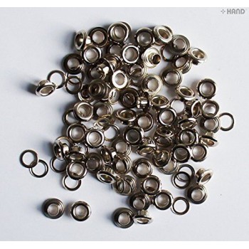 5 Packs (appx 100 pcs a pack) Silver Diameter 4mm Eyelets Grommets 5 Packs (appx 100 pcs a pack) Silver Diameter 4mm Eyelets Grommets