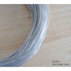 Finger Friendly Toner Plastic Coated Craft Wire 1.2mm 10 metres, Icy Silver