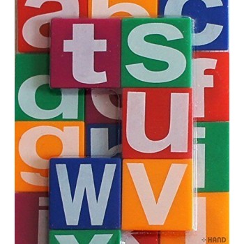 CT-6622 Large Strong Assirted Colours Magnetic Place Lower Case Alphabet Letters - 3.5cm