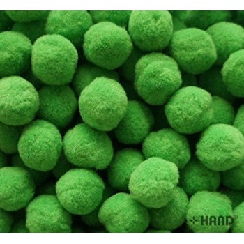 A Pack of POM POMS Appx 500 pcs- 20 mm - appx 250g (Green)