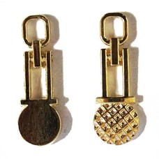 HAND 13849 GOLD Zip Pulls, Tags, Fasteners with Eyelet - Pack of 10