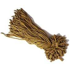 HAND Easy and Fast to Attach Hang Tag, Nylon String Round Snap Lock 20cm, Caramel - 1000pcs