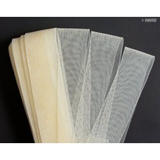 Nylon Crin Trim, Bridal Webbing “Horses hair” Assorted Colors – 40 mm W x 5 meters (Cream)