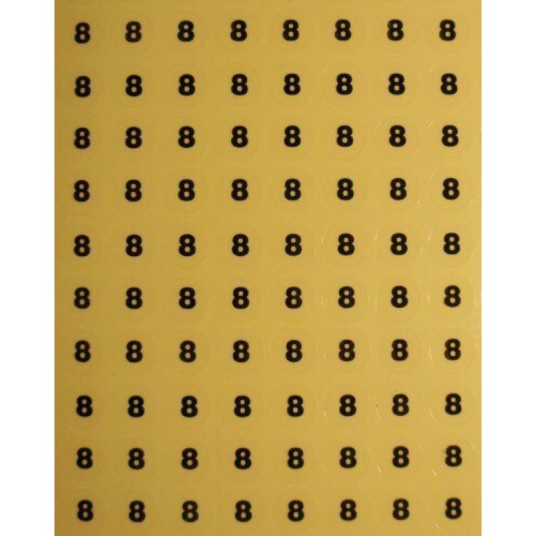 Size 8 Round Stickers, Garments, Hanger- 1.3cm Diameter, 10 Sheets 126 Stickers/Sheet - Clear Size 8 Round Stickers, Garments, Hanger- 1.3cm Diameter, 10 Sheets 126 Stickers/Sheet - Clear