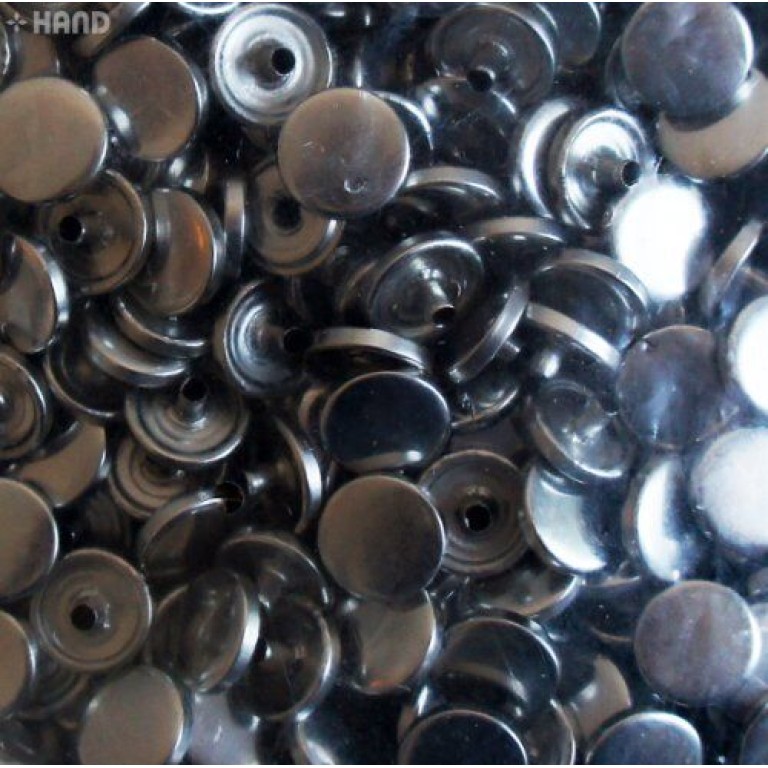 203 4-part Plain Flat Top Press Stud Buttons 12.5mm (203 Silver - appx 220g) 203 4-part Plain Flat Top Press Stud Buttons 12.5mm (203 Silver - appx 220g)