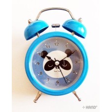6025B Extremely Silent Children Cartoon Twin Bell Metal Alarm Clock
