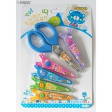 Kids Fun Craft 6 in 1 Plastic Edger Scissors 5"