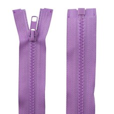 HAND No.5 Lilac Plastic Closed End Assorted Colours Automatic Zips - 65cmL x 32mmW - 2 pcs