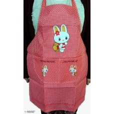 Waterproof Kids Cooking/Baking/Art Bunny Cartoon Assorted Colours High Quality Apron with pockets - Pack of 2