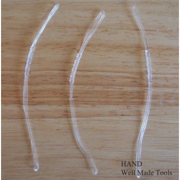 Double Loops Clear Stretchy Hangtag String for Garments 13cm, 0.4KG, Appx 1000pcs