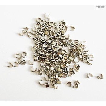 No5 3mm Zip Top Stop Staples Ends for Metal Zips (SLZE01 Silver - appx 75 pairs - 20.5g) No5 3mm Zip Top Stop Staples Ends for Metal Zips (SLZE01 Silver - appx 75 pairs - 20.5g)