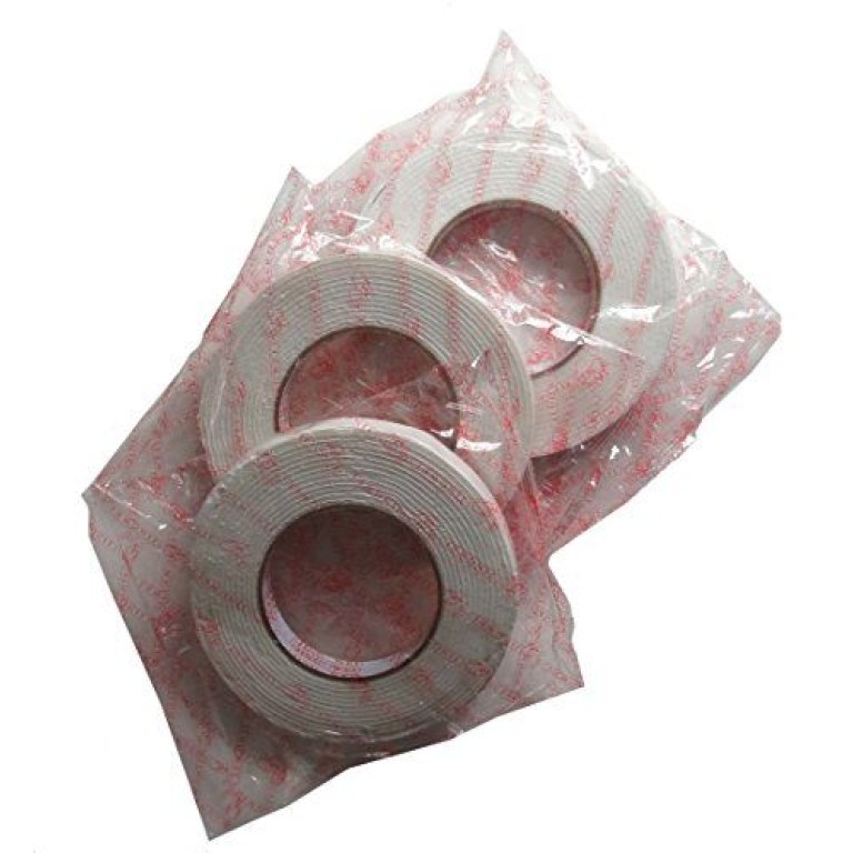 Double Sided Foam Tape, Mounting Tape 18mmW Appx 5m per Roll - Pack of 3 Double Sided Foam Tape, Mounting Tape 18mmW Appx 5m per Roll - Pack of 3