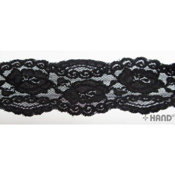 NO.8016 Stretch Lace, 55mmW -10 metres (black) NO.8016 Stretch Lace, 55mmW -10 metres (black)