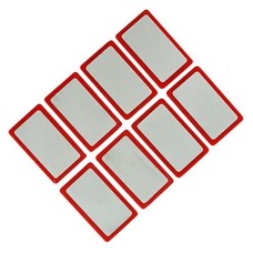 HAND Magnetic Badge RBD Red Strong Write On Name Holder Plate 50x30 mm - Pack of 8