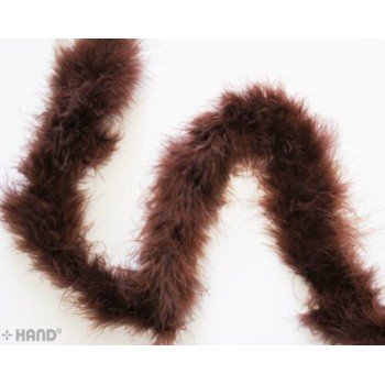 2 Pcs of Chocolate Brown Feather Garland- 1.87m