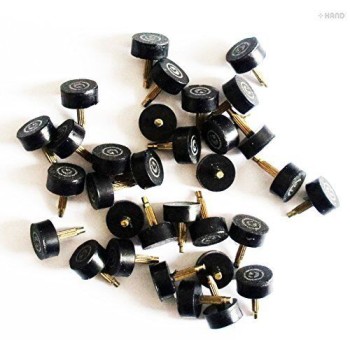 F013 A pack of Ladies Round High Shoe Repair Heel Tips 14mm - appx 50 Pairs per Pack