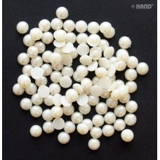 Pearl Round Hotfix - Iron On Rhinstone Diamante Gems Assorted Sizes (D19 6mm - appx 500 a pack - appx 22.5g)