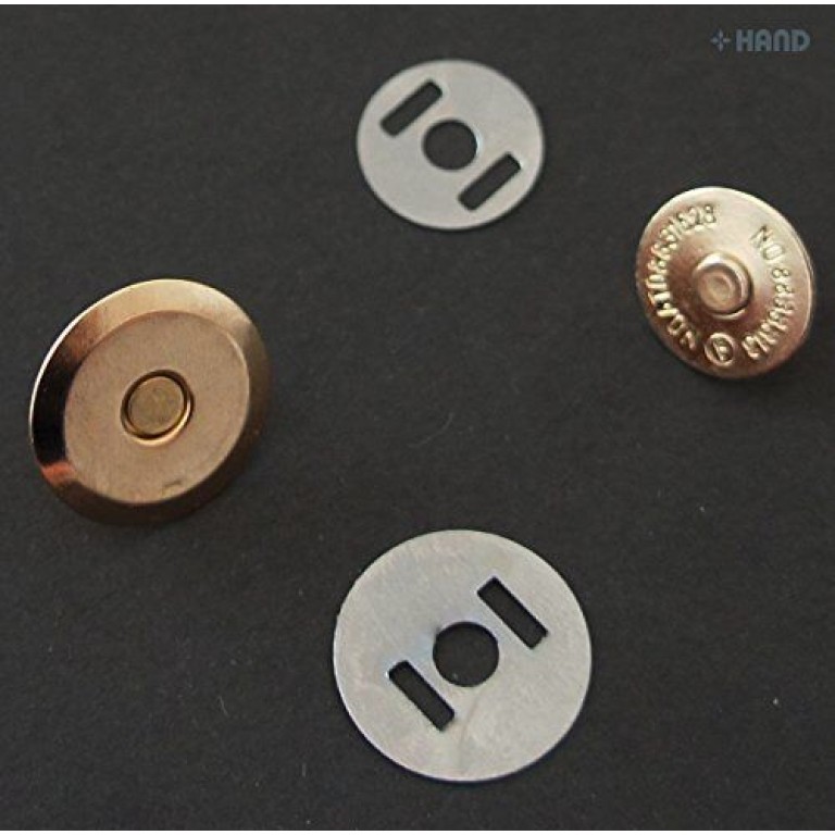5 Full Sets Magnetic Buttons- Flat Smooth Finish, Snap Bag Magnetic Clasp - Gold, 18mm 5 Full Sets Magnetic Buttons- Flat Smooth Finish, Snap Bag Magnetic Clasp - Gold, 18mm