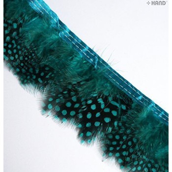 GF Guinea Fowl Feather Fringe 2.5 inches/ w- appx 2 metres (GF05 Sea Green) GF Guinea Fowl Feather Fringe 2.5 inches/ w- appx 2 metres (GF05 Sea Green)