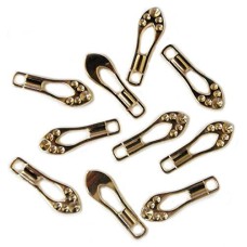 HAND Zip Pulls Tags Fasteners Drop Shape - 181 GOLD - Pack of 10