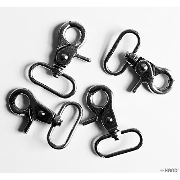 HBBS02 Rotary Swivel Hook Polished Silver Tone End Handbag Backpack Strap Buckles 55x40mm, pack of 4 HBBS02 Rotary Swivel Hook Polished Silver Tone End Handbag Backpack Strap Buckles 55x40mm, pack of 4