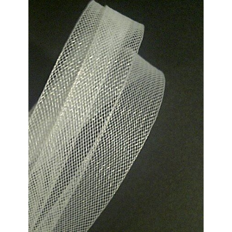 Nylon Crin Trim, Bridal Webbing “Horses Hair” – White 25 mm W x 5 Meters Nylon Crin Trim, Bridal Webbing “Horses Hair” – White 25 mm W x 5 Meters