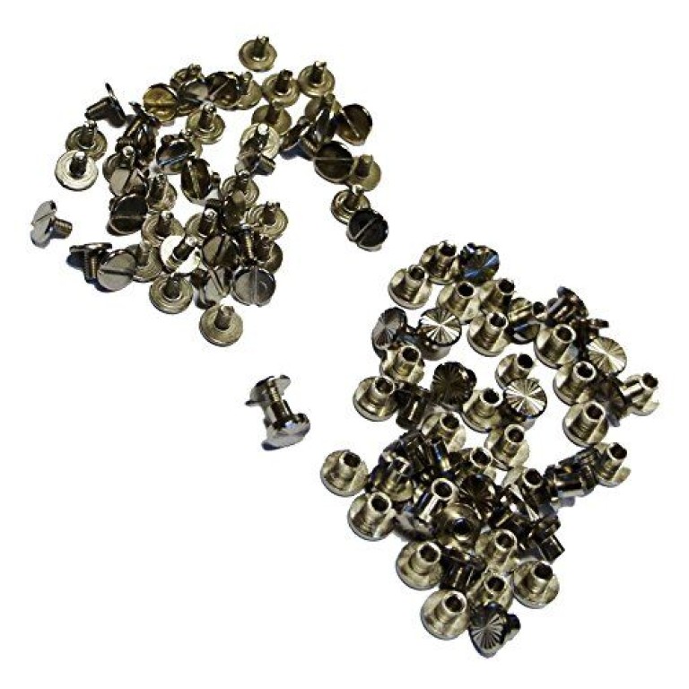Stylish Binding Screws/Screw In Studs - Appx Pack of 50 Sets - Assorted Sizes and Colours (SSS02 Silver Pattern) Stylish Binding Screws/Screw In Studs - Appx Pack of 50 Sets - Assorted Sizes and Colours (SSS02 Silver Pattern)