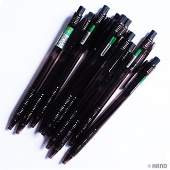 HO-309 ZYM Free Horse 0.7mm Retractable Click Ball-Point Pen - Pack of 10 (Black)