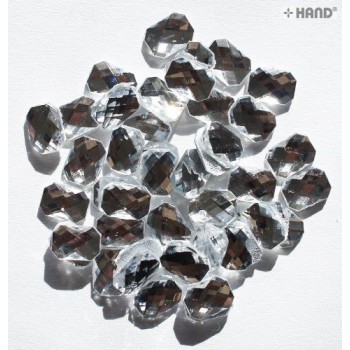 D08 Crystal White Rectangular Shape Hotfix - Iron On Diamante Gems 10x14mm, appx 200 a pack, appx 68g
